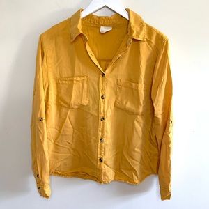 Harper Mustard Button Down Shirt